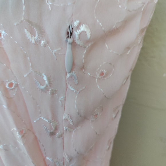 Together Maxi  Dress Sleveless size 12 womens Zipper linning polyester used pink - Picture 7 of 14